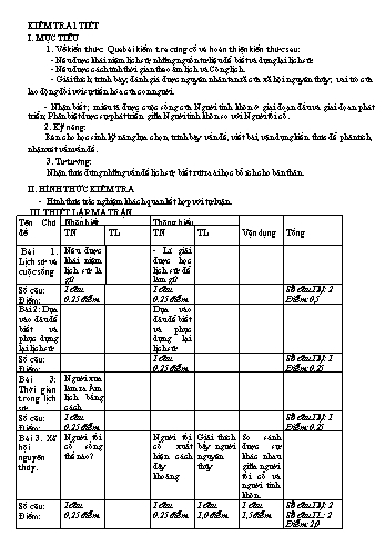 Đề kiểm tra giữa kì I môn Lịch sử và Địa lí Lớp 6 Sách Kết nối tri thức (Có đáp án)